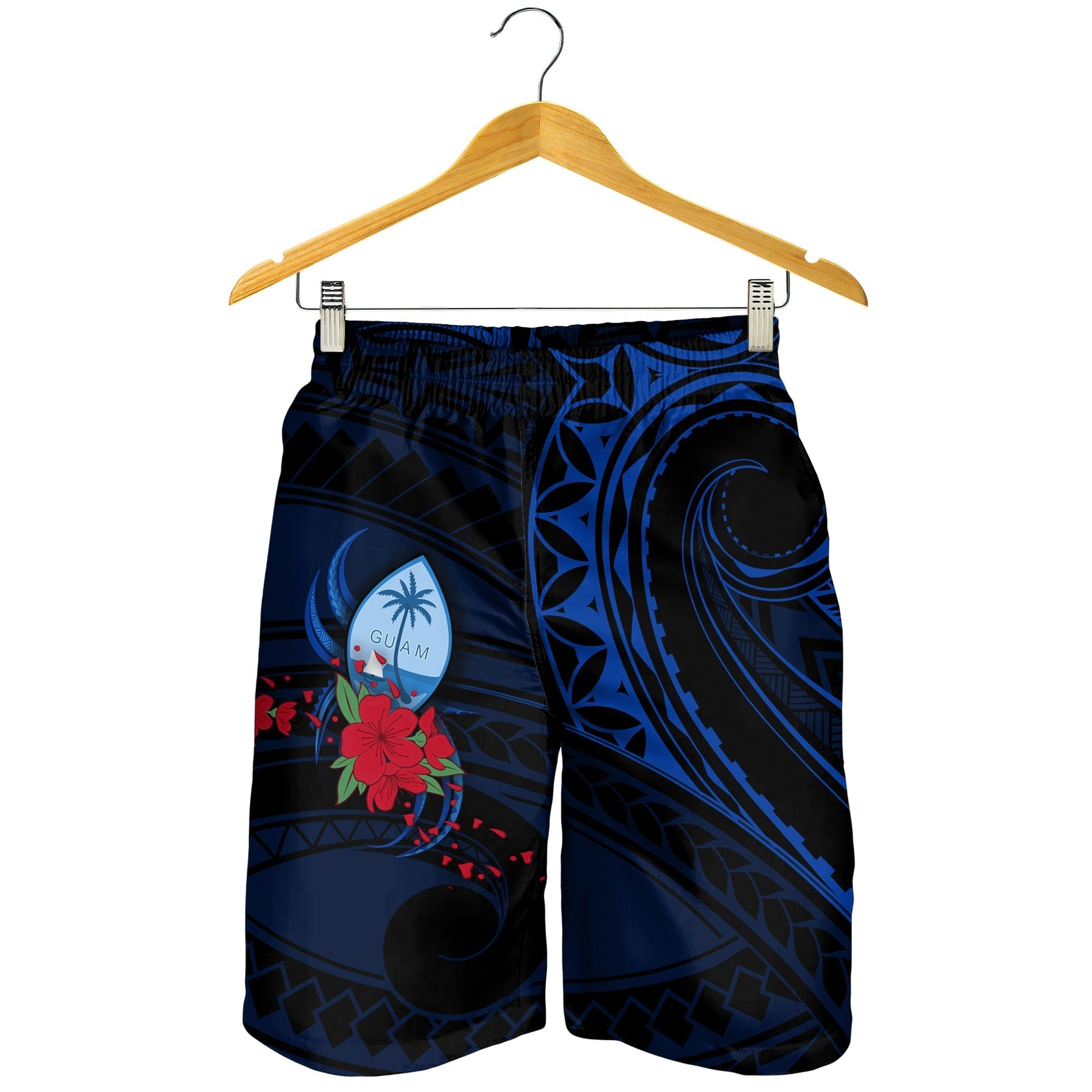 Guam Men Shorts Polynesian Flowers LT13