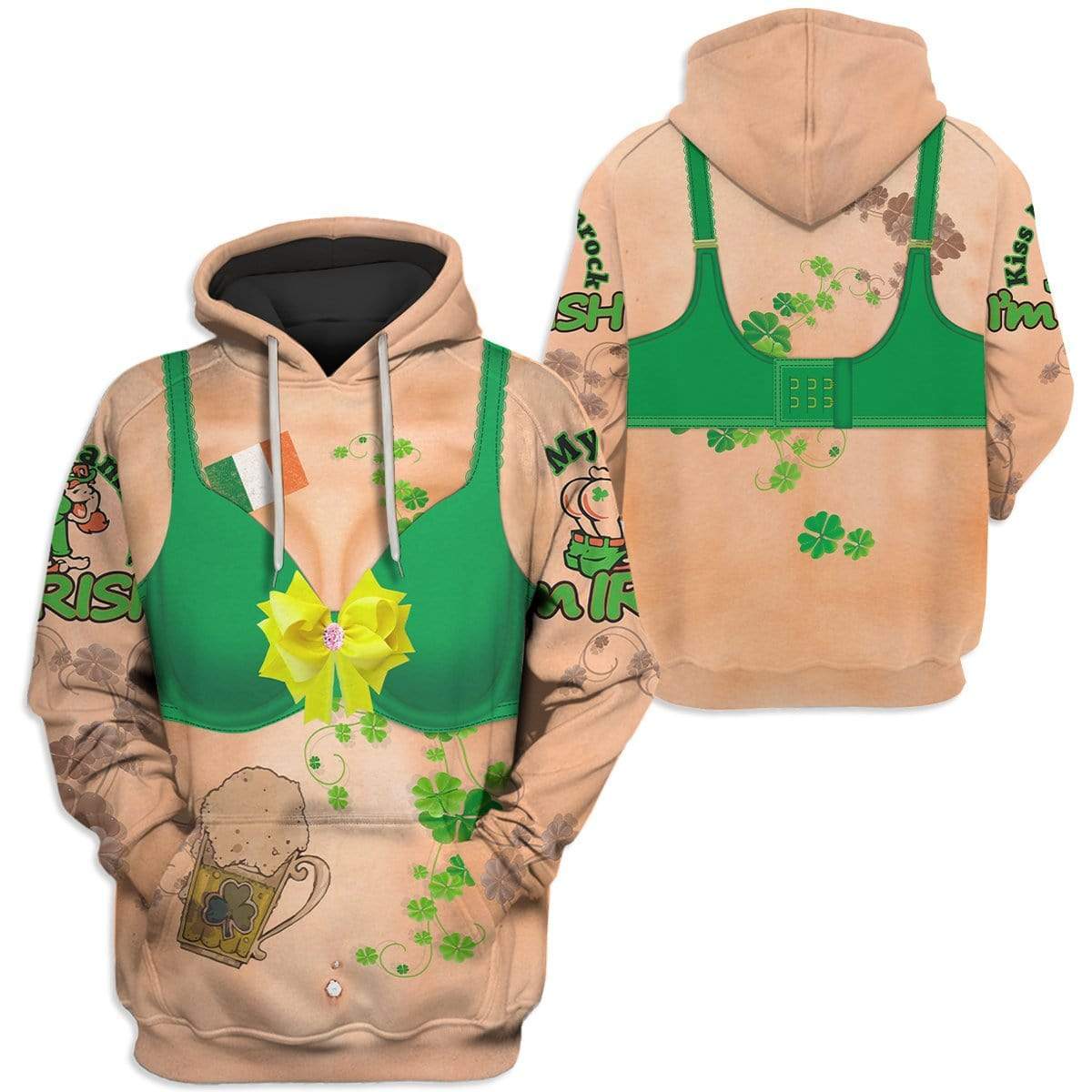 St Patricks Day Hoodie Women Funny Ugly LT8