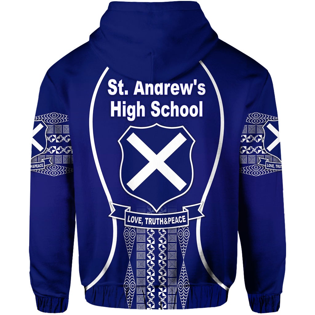 St. andrews High School Zip Hoodie Unique Vibes LT8