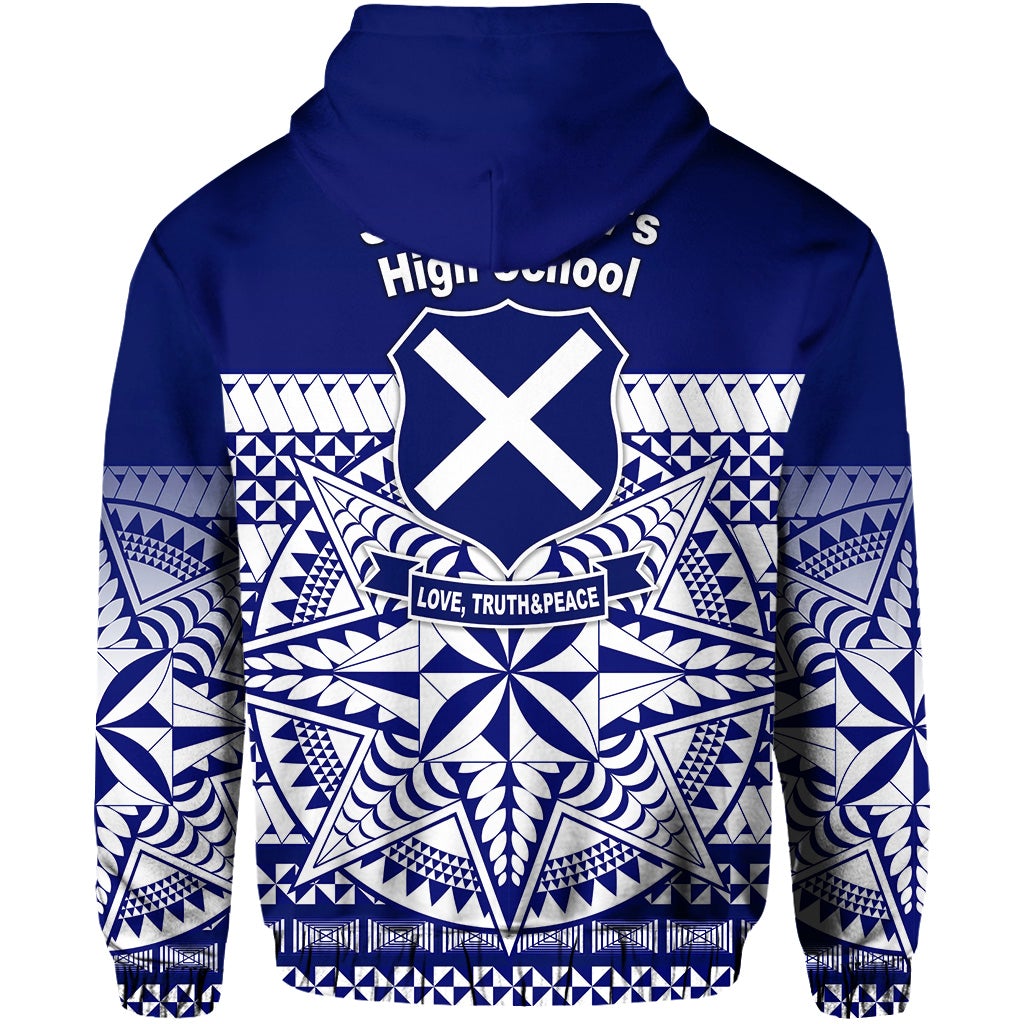 St. andrews High School Zip Hoodie Simplified Version LT8