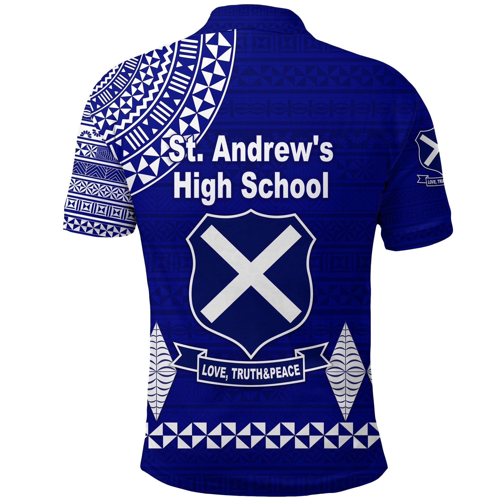St. andrews High School Polo Shirt Simple Style LT8
