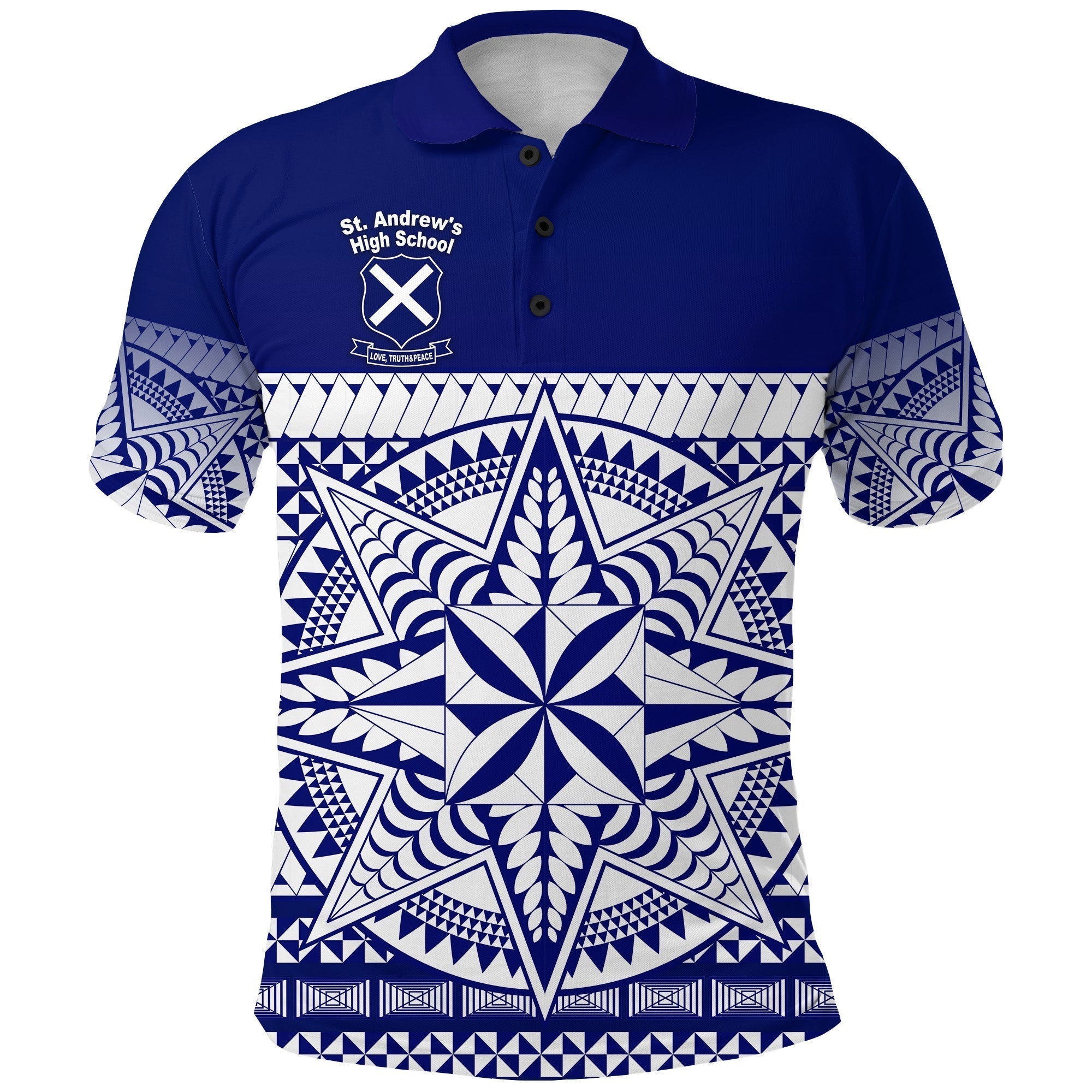 St. andrews High School Polo Shirt Simplified Version LT8