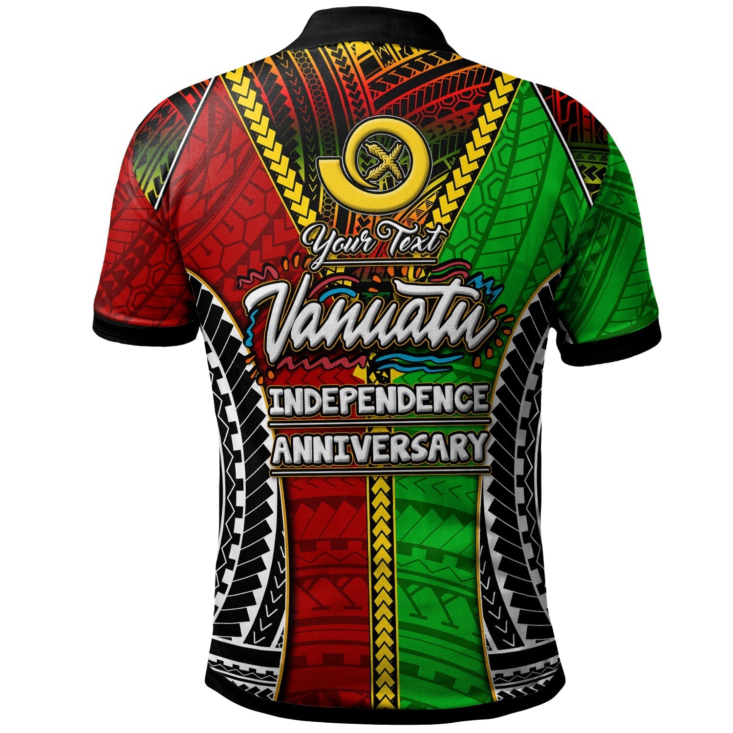 Vanuatu Polo Shirt Custom Vanuatu Independence Anniversary With Polynesian Patterns Polo Shirt LT10