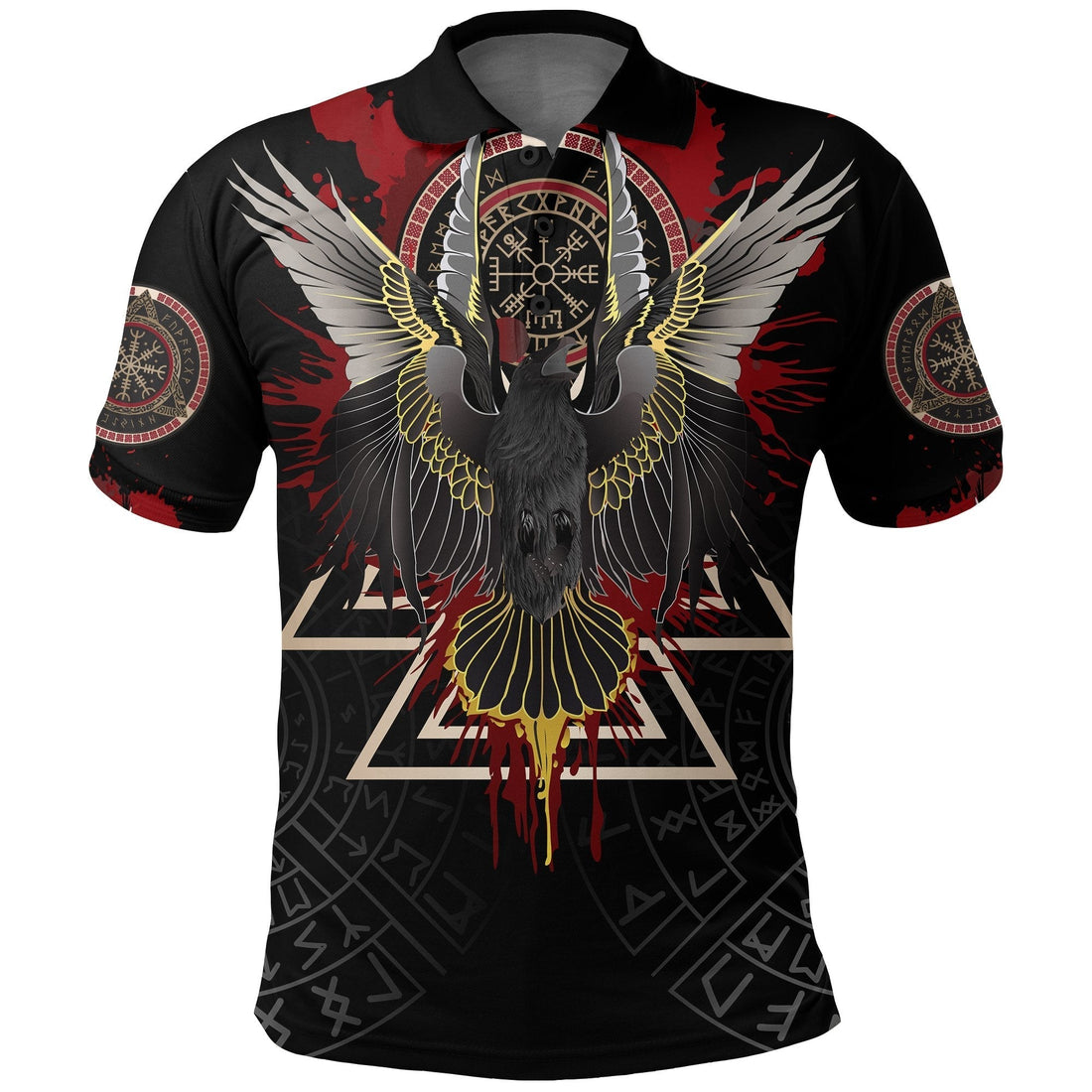 Viking Polo Shirt Raven Of Odin Special Version RLT12