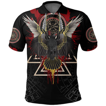 Viking Polo Shirt Raven Of Odin Special Version RLT12