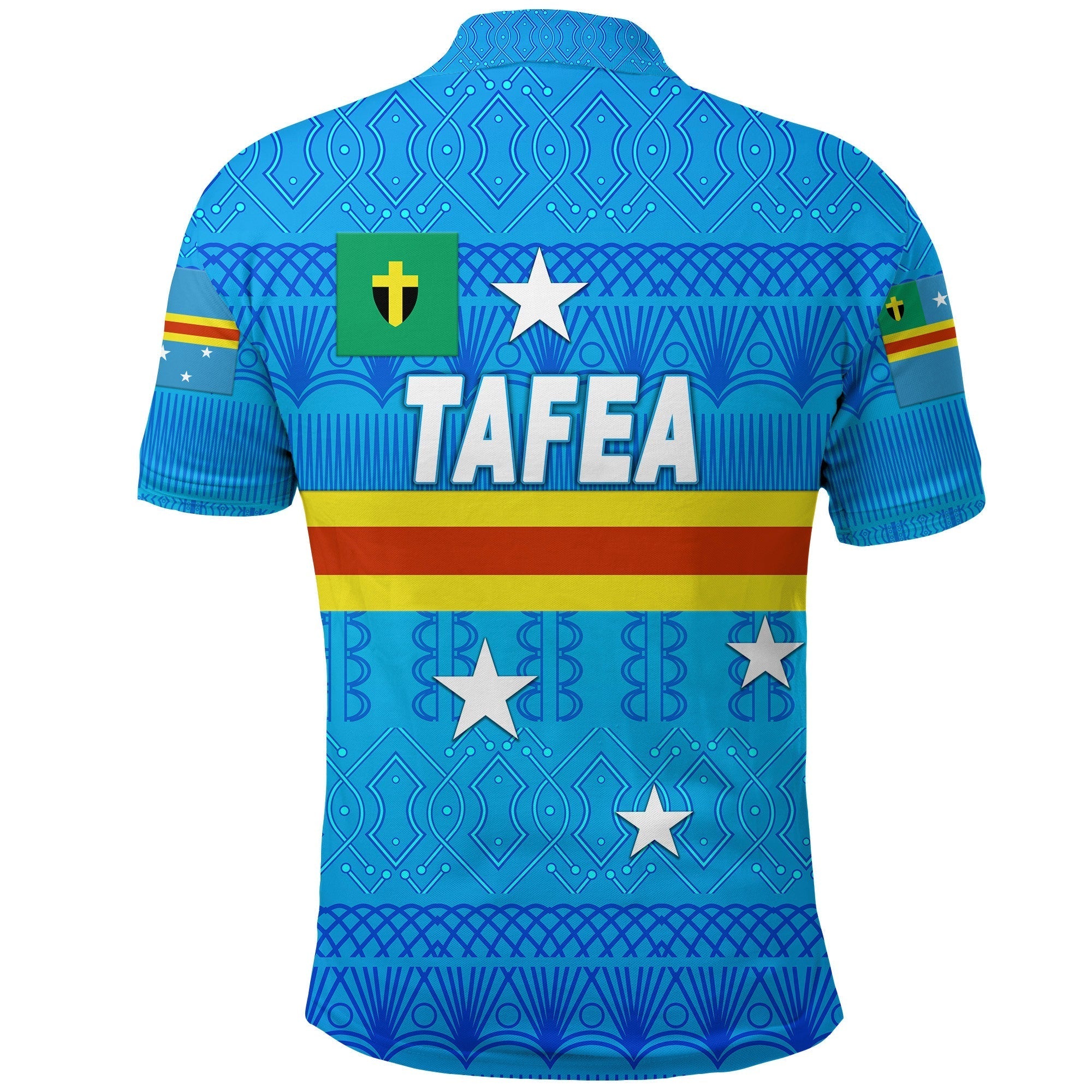 Tafea Province Polo Shirt Vanuatu Pattern Traditional Style LT8