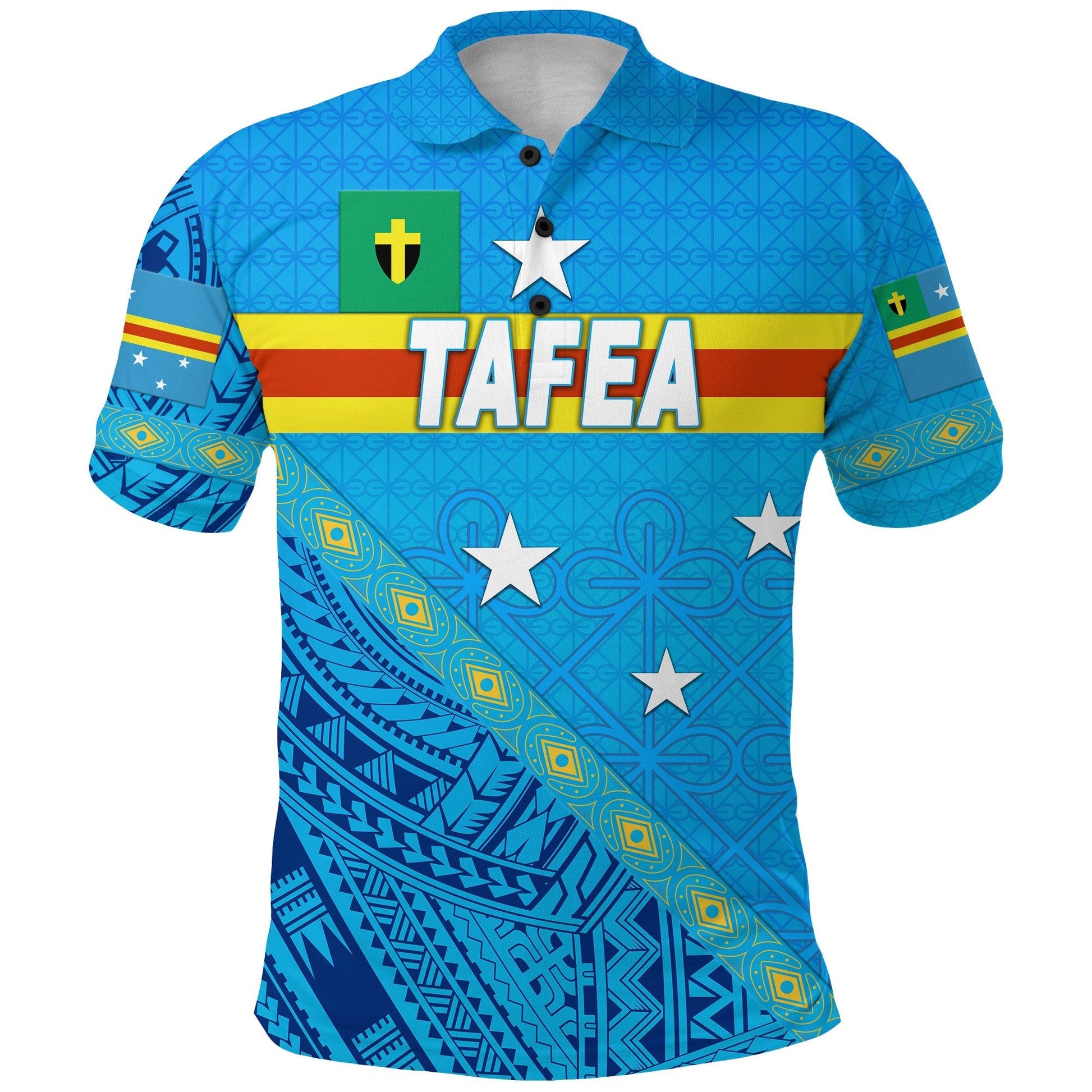 Tafea Province Polo Shirt Vanuatu Pattern Unique Style LT8