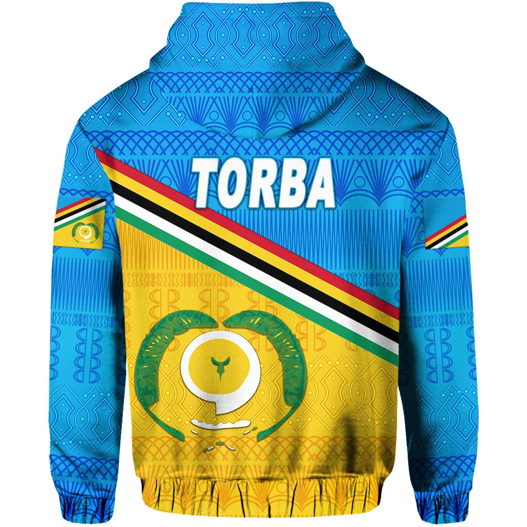 Torba Province Hoodie Vanuatu Pattern Traditional Style LT8