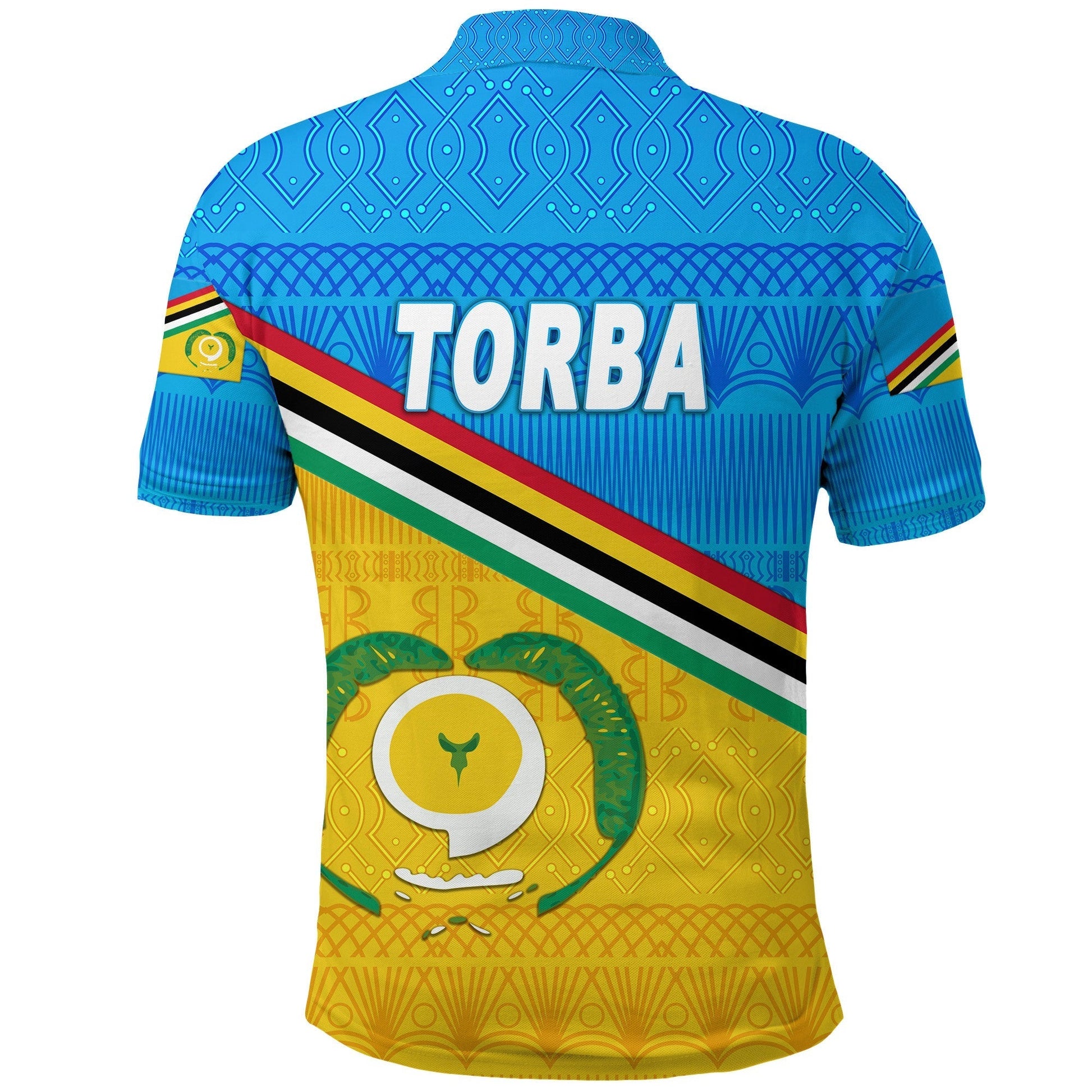 Torba Province Polo Shirt Vanuatu Pattern Traditional Style LT8