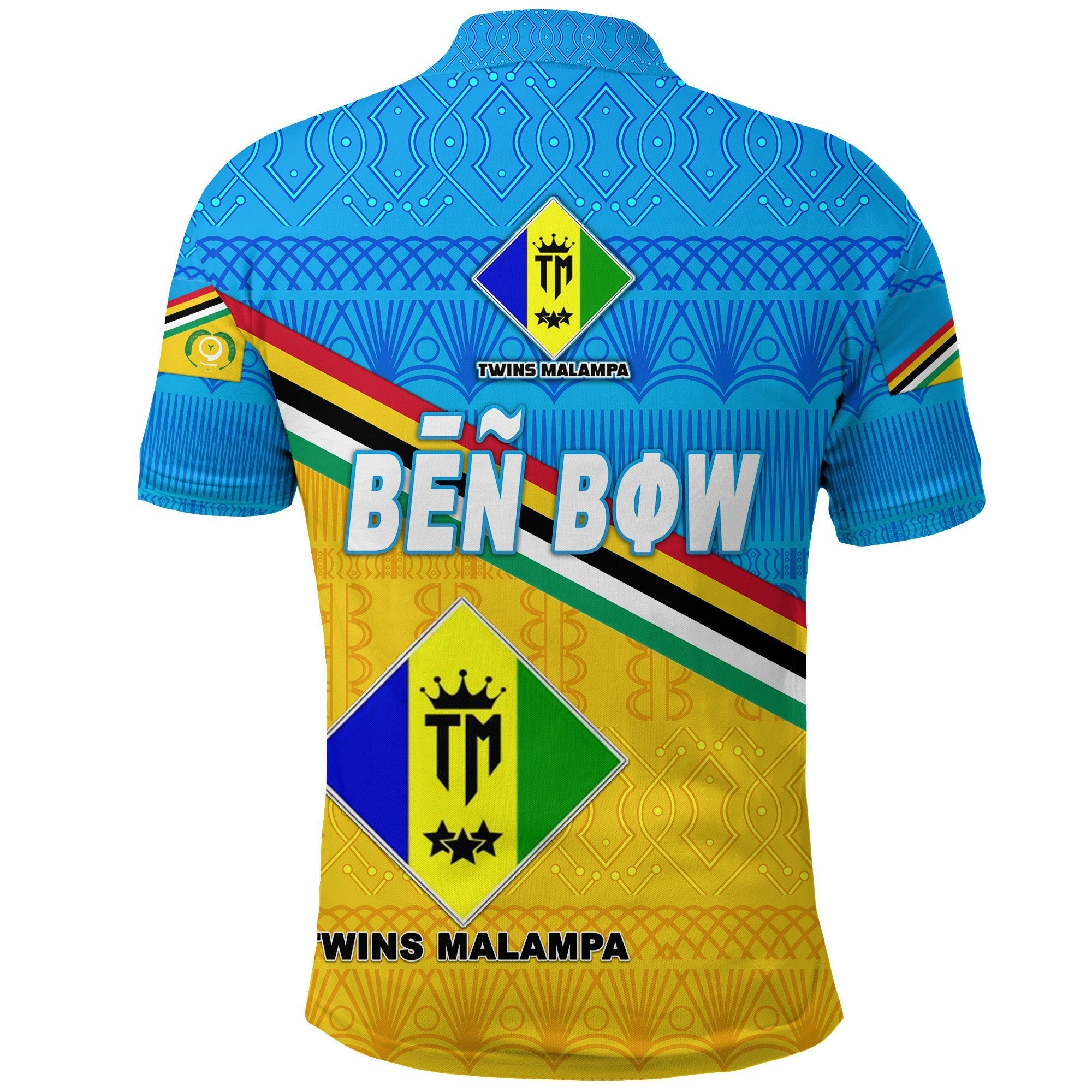 Ben Bow Torba Province Polo Shirt Vanuatu Pattern Traditional Style NO.1 LT8