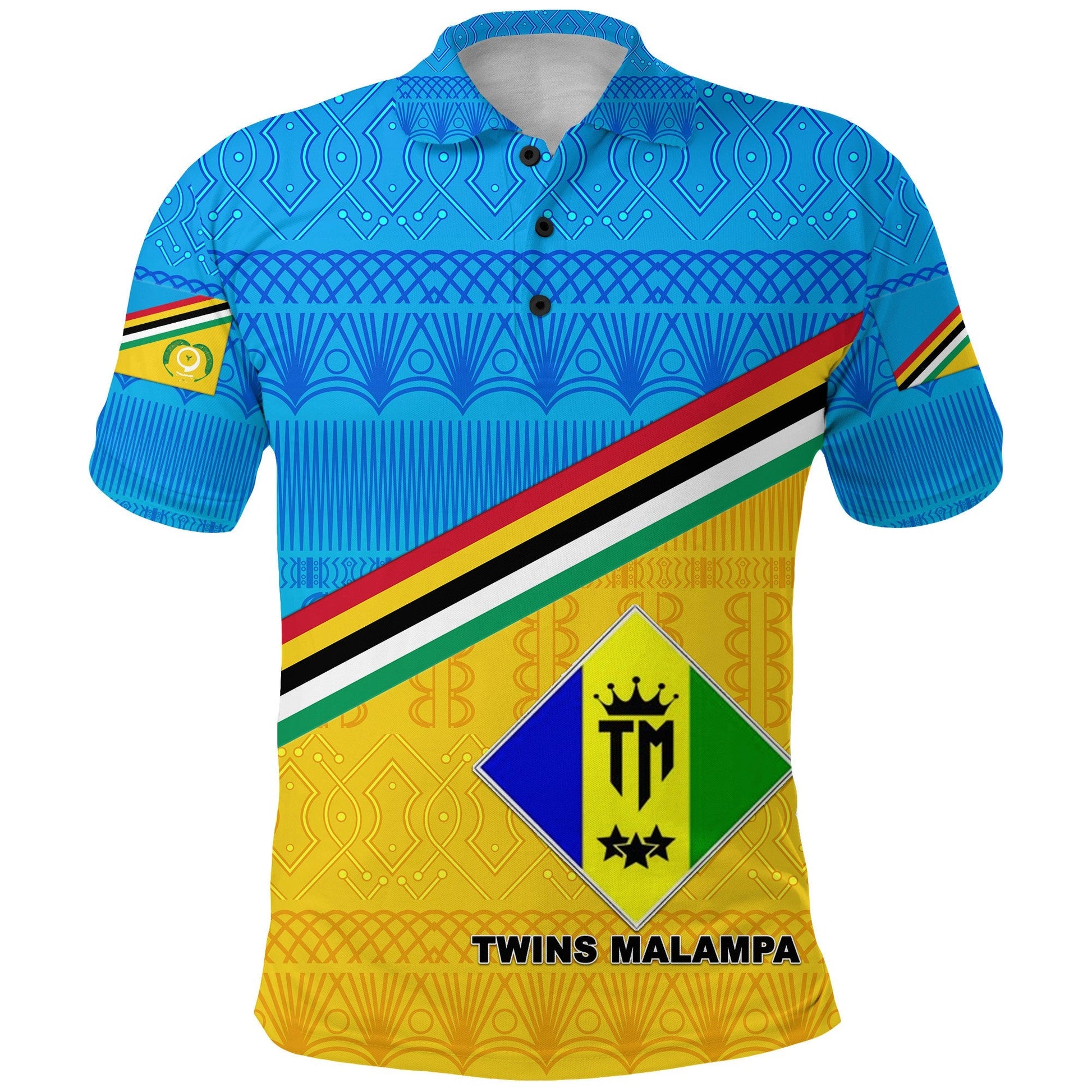 Ben Bow Torba Province Polo Shirt Vanuatu Pattern Traditional Style NO.1 LT8