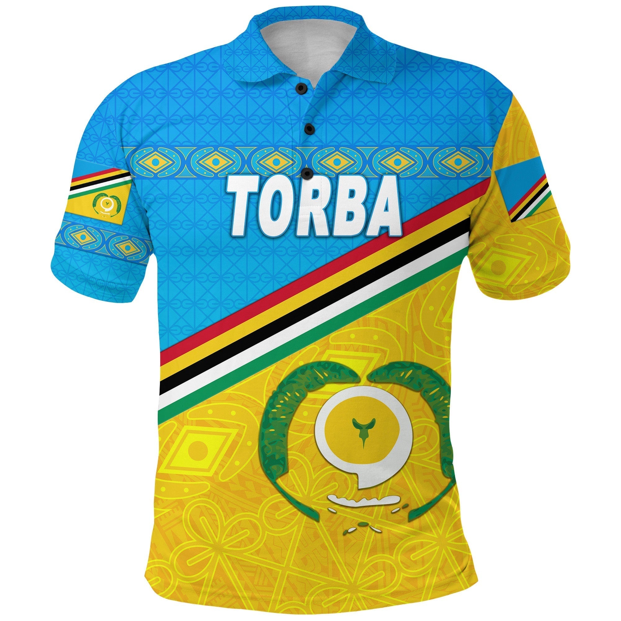 Torba Province Polo Shirt Vanuatu Pattern Unique Style LT8