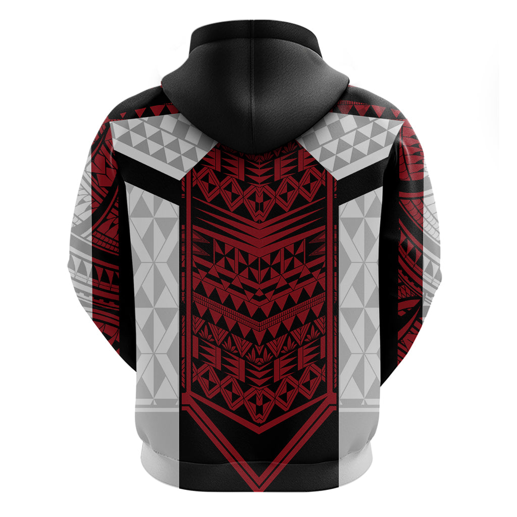 Tonga Polynesian Zip Hoodie - Tongan Pattern