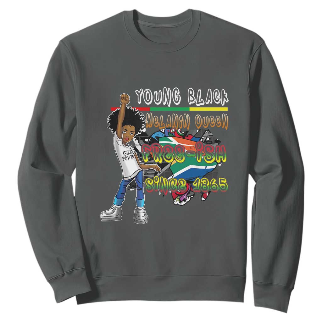 Free Ish Juneteenth Sweatshirt Freedom Day Since 1865 TS01