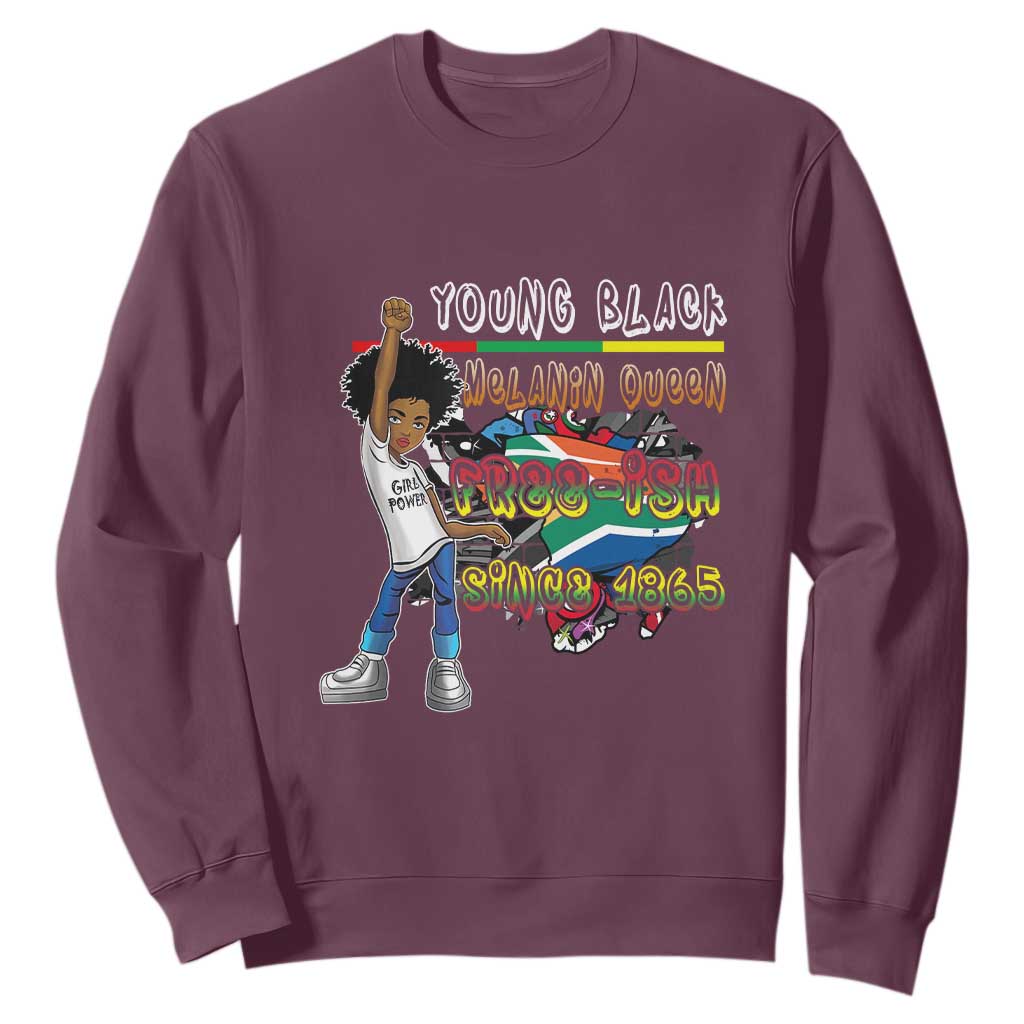 Free Ish Juneteenth Sweatshirt Freedom Day Since 1865 TS01
