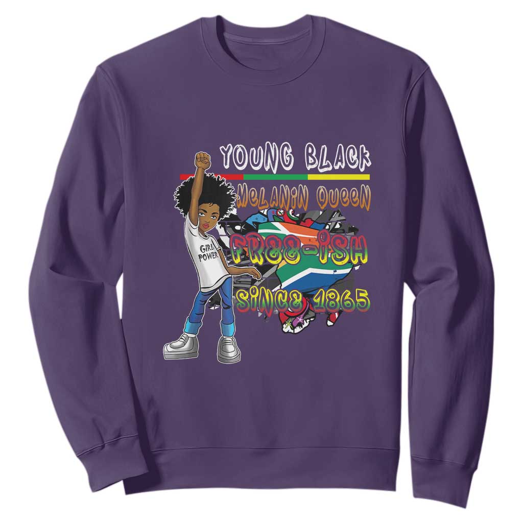 Free Ish Juneteenth Sweatshirt Freedom Day Since 1865 TS01