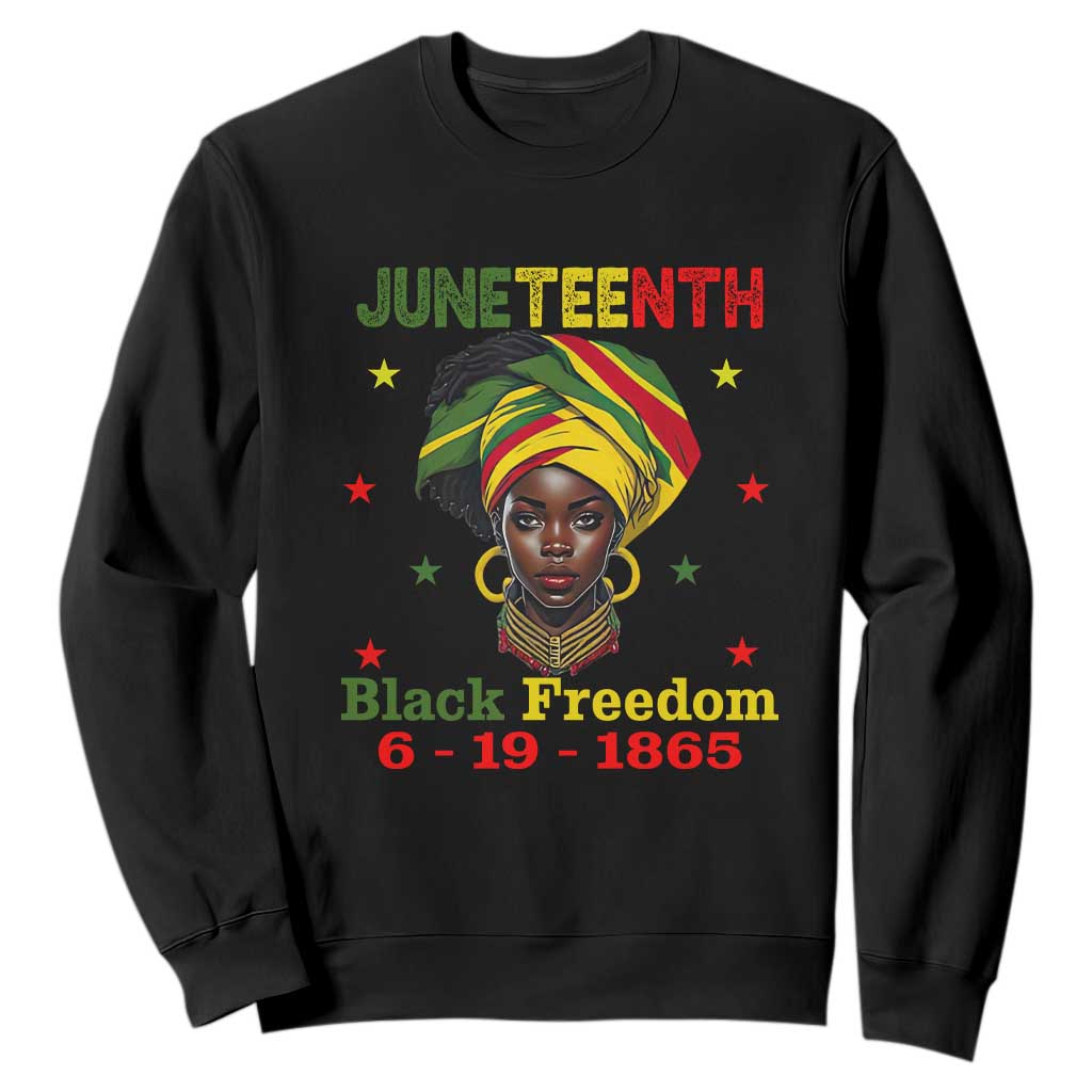 Juneteenth Black Freedom Sweatshirt Since 1865 For African Women Black Pride TS01