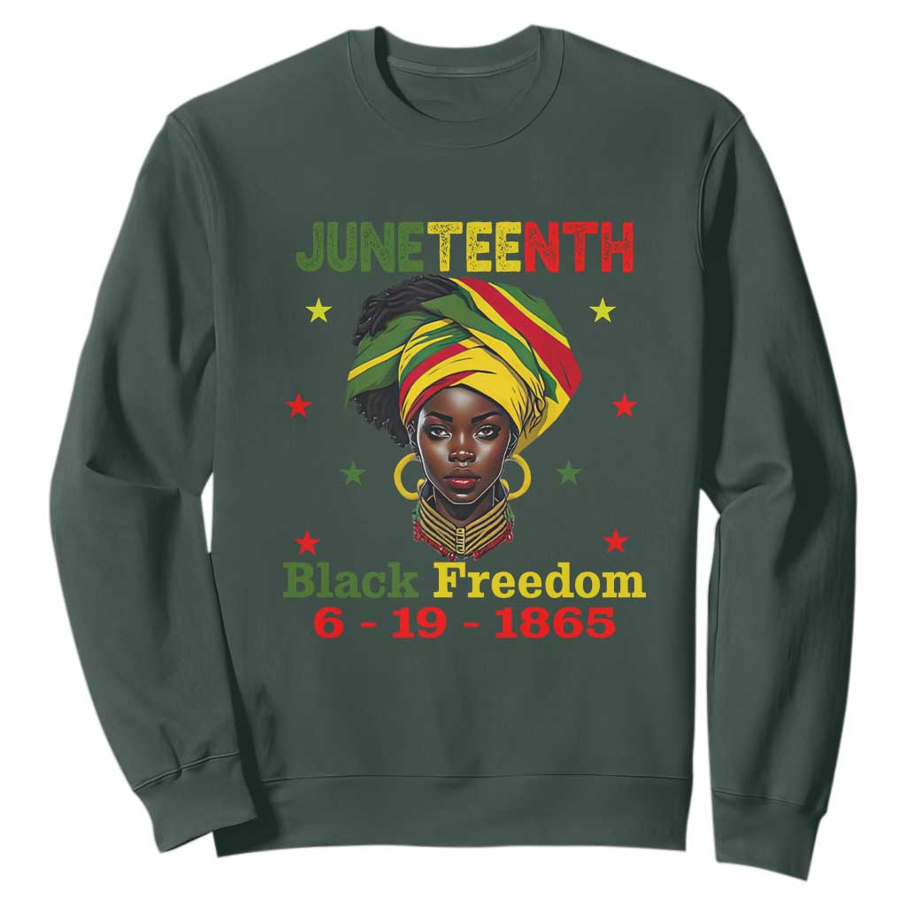 Juneteenth Black Freedom Sweatshirt Since 1865 For African Women Black Pride TS01