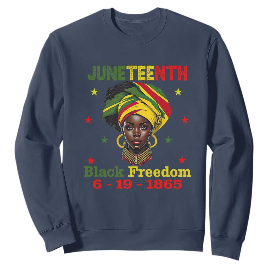 Juneteenth Black Freedom Sweatshirt Since 1865 For African Women Black Pride TS01