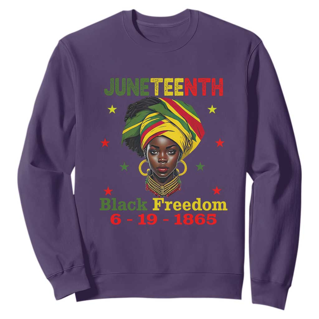 Juneteenth Black Freedom Sweatshirt Since 1865 For African Women Black Pride TS01