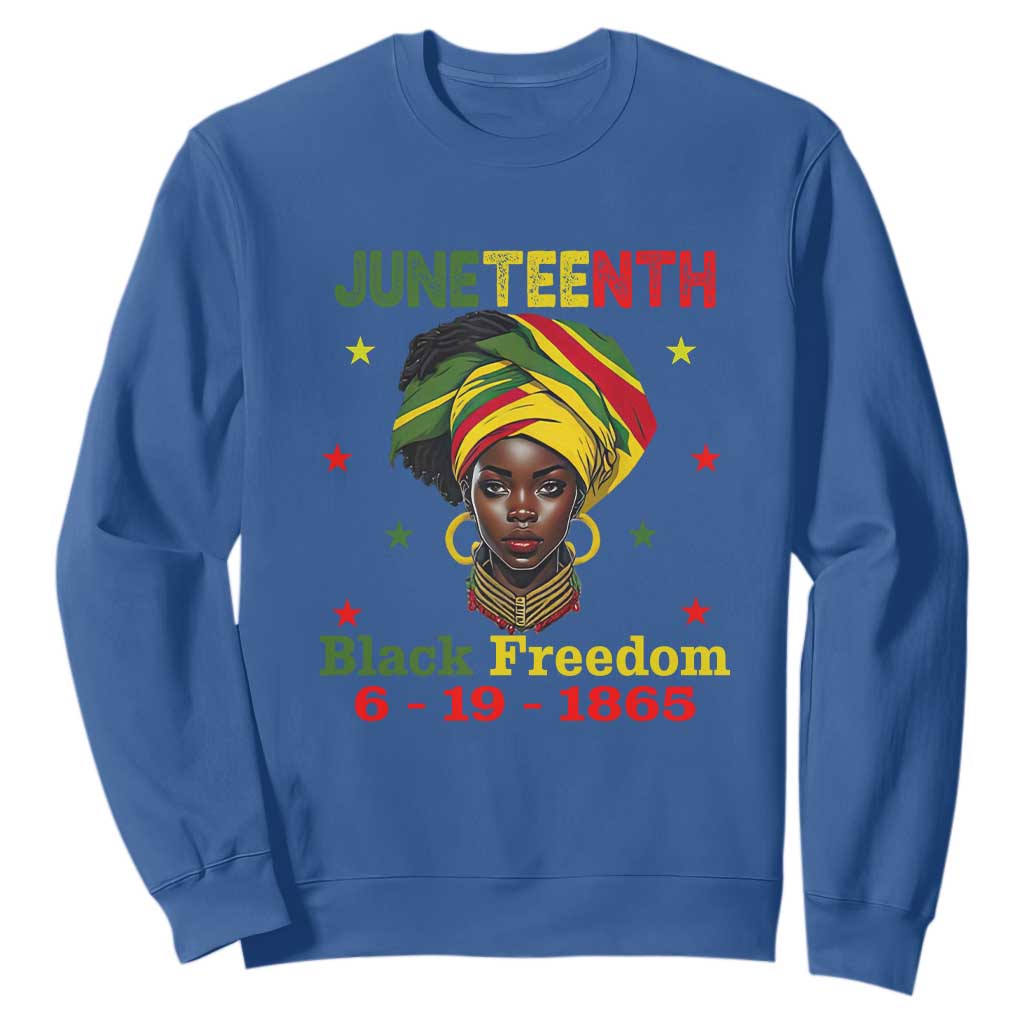 Juneteenth Black Freedom Sweatshirt Since 1865 For African Women Black Pride TS01