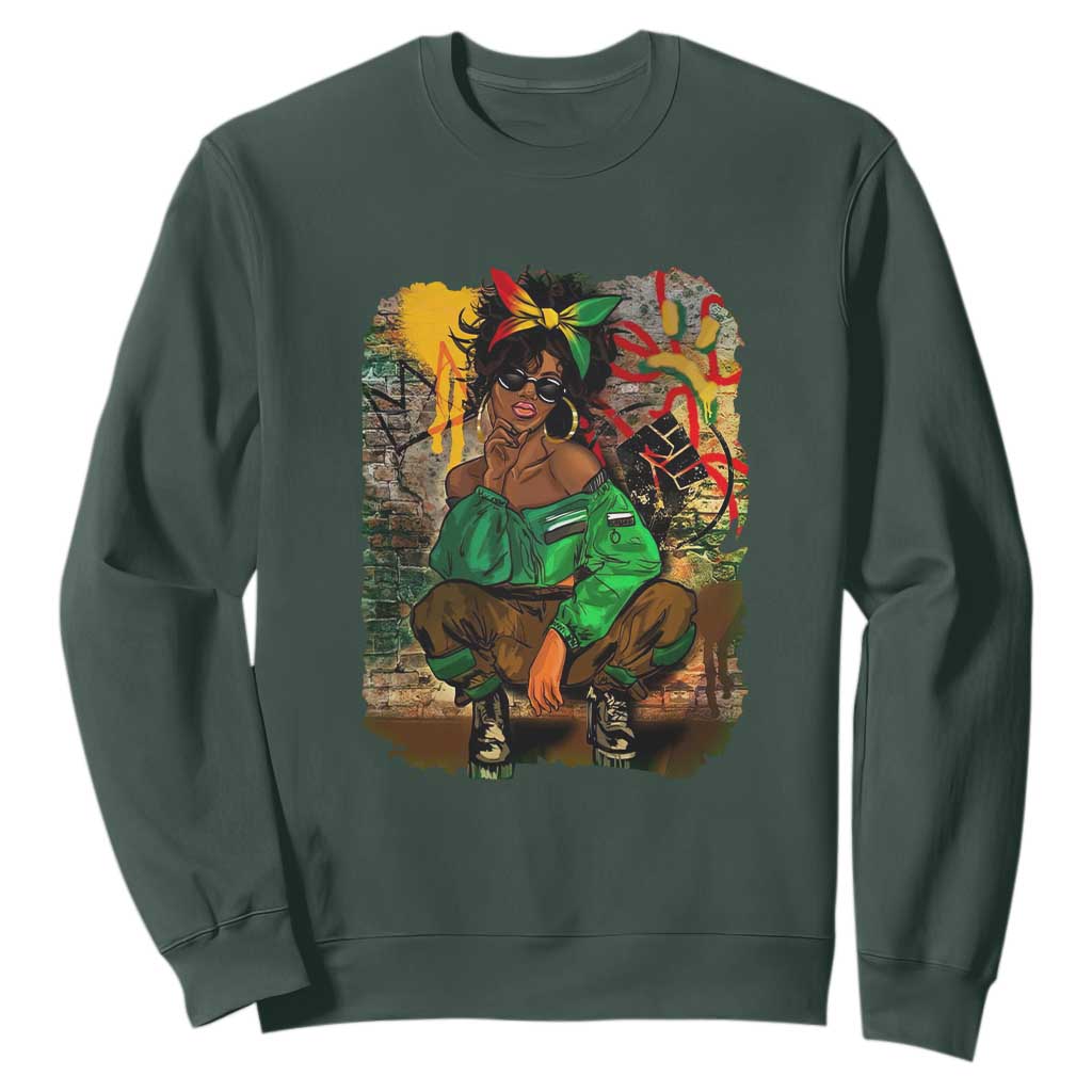 Black Heritage Pride Sweatshirt For Melanin Black Women TS01