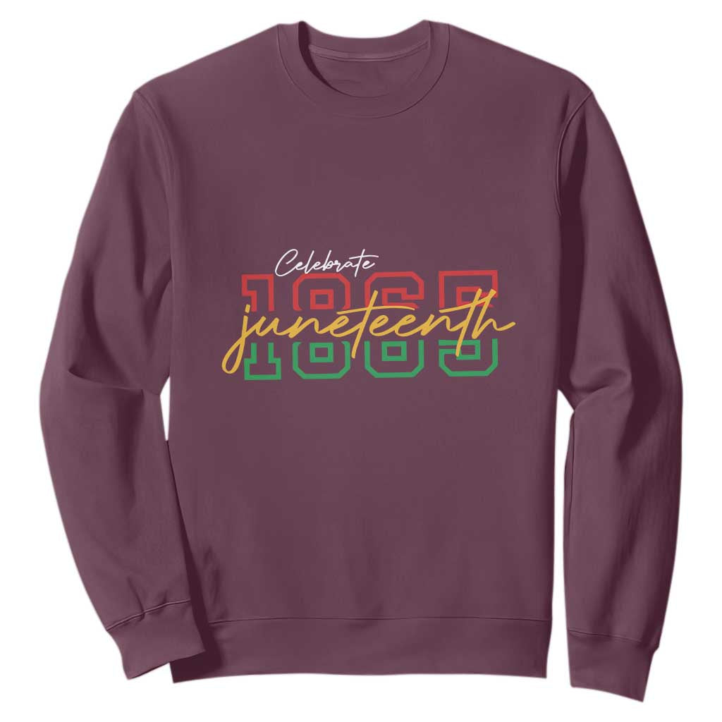 Black History Pride Sweatshirt Celebrate Juneteenth 1865 TS01