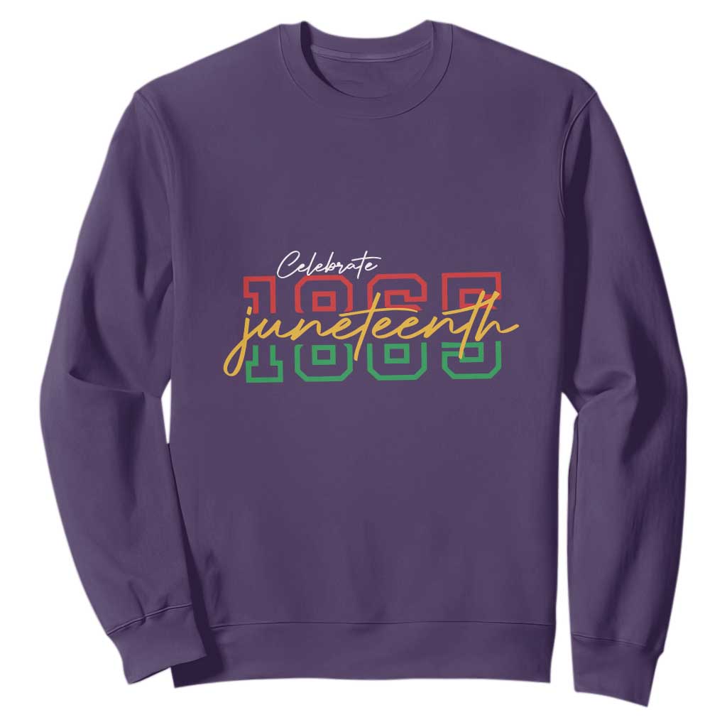 Black History Pride Sweatshirt Celebrate Juneteenth 1865 TS01