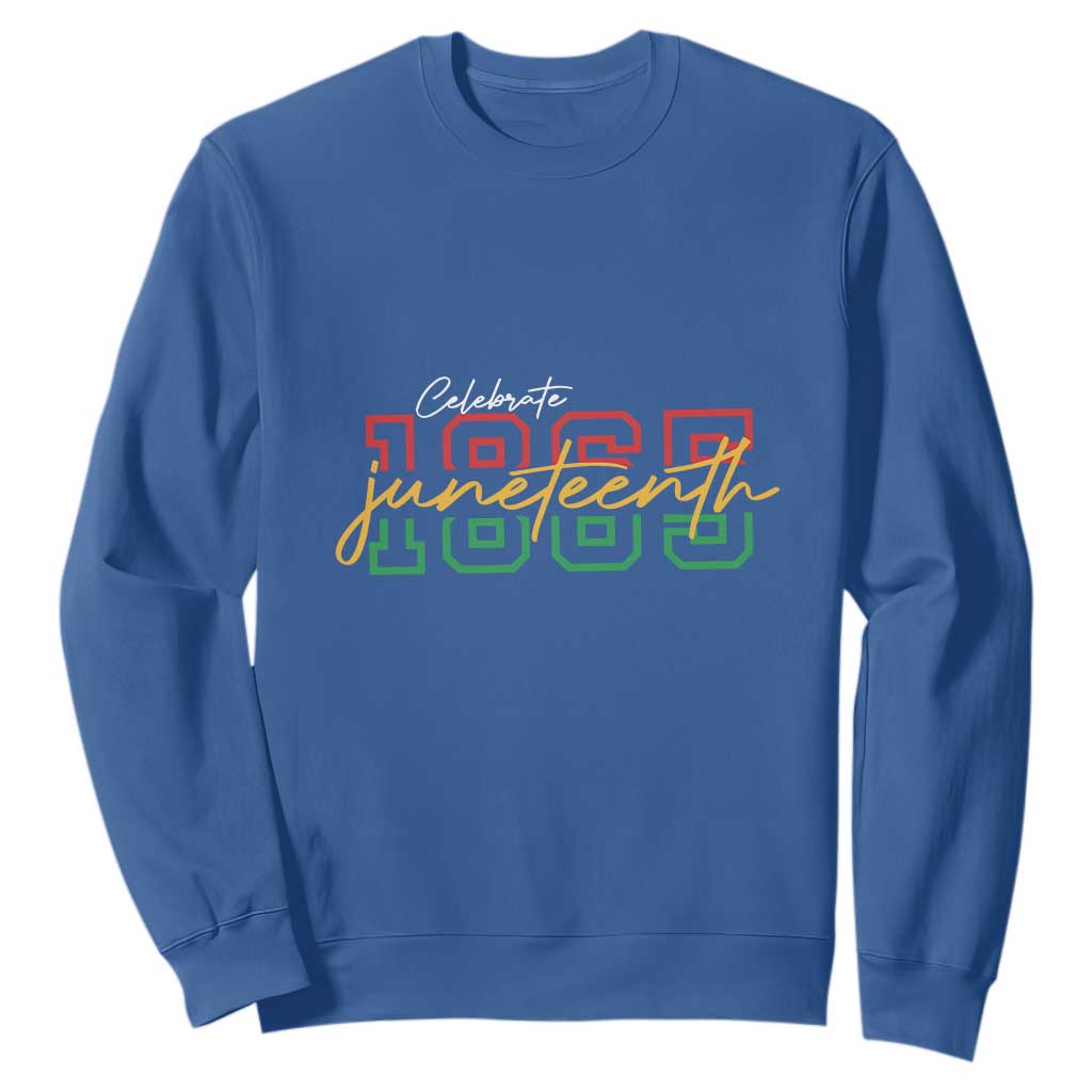 Black History Pride Sweatshirt Celebrate Juneteenth 1865 TS01