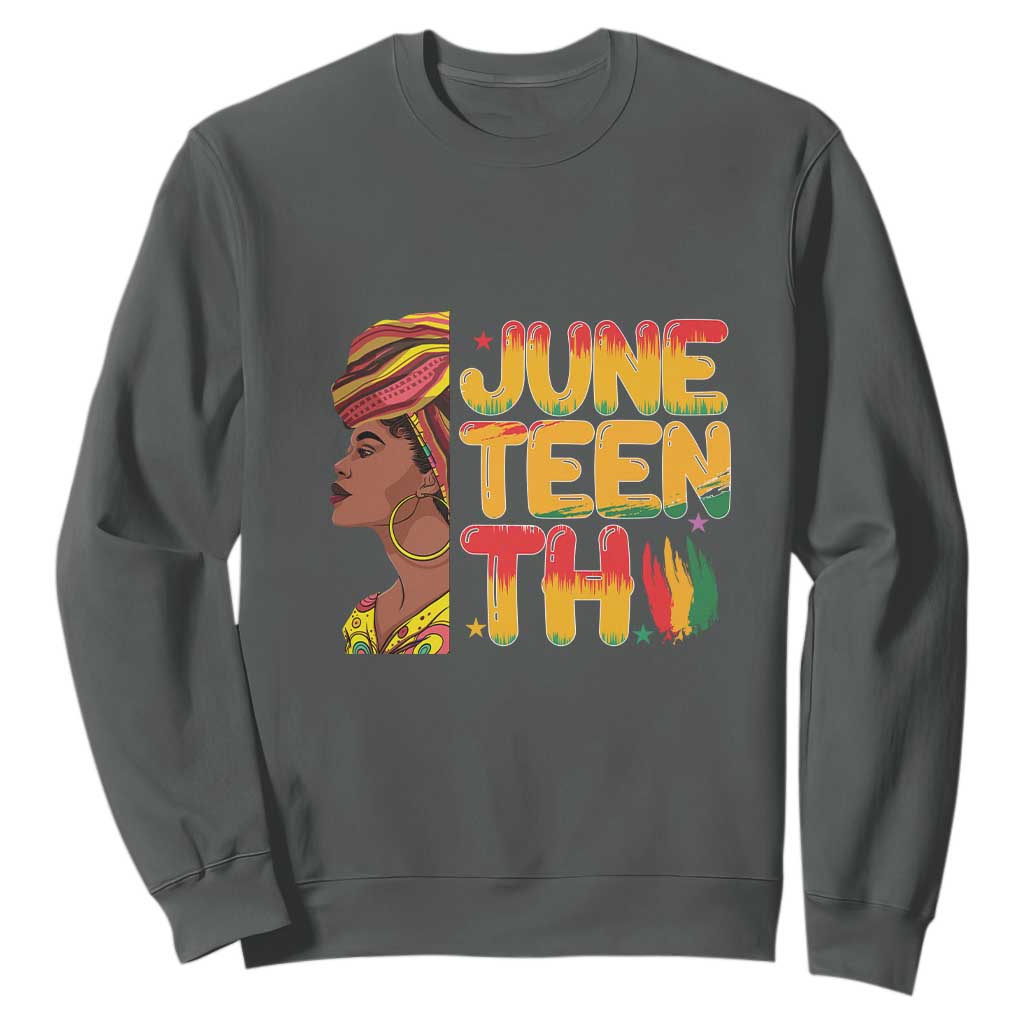 Juneteenth Black Woman Sweatshirt Black History African American Ladies TS01