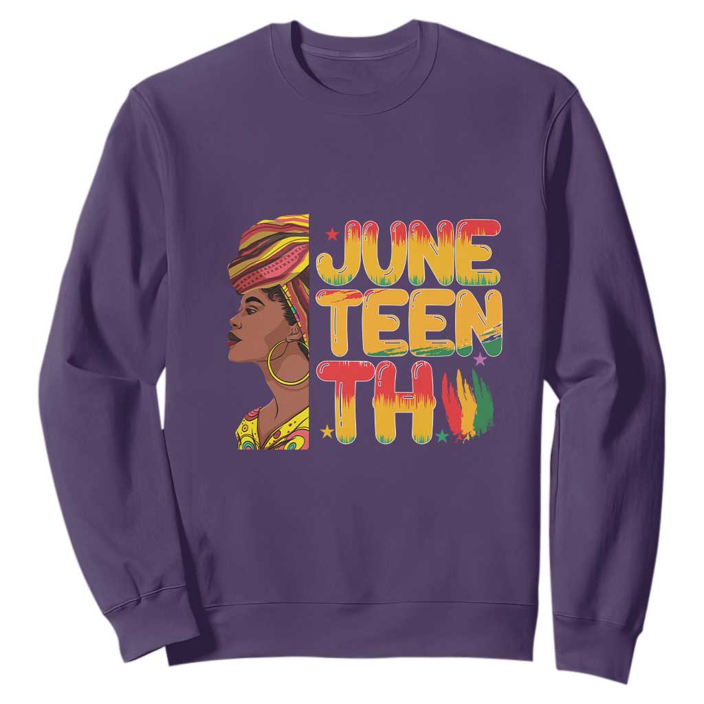 Juneteenth Black Woman Sweatshirt Black History African American Ladies TS01