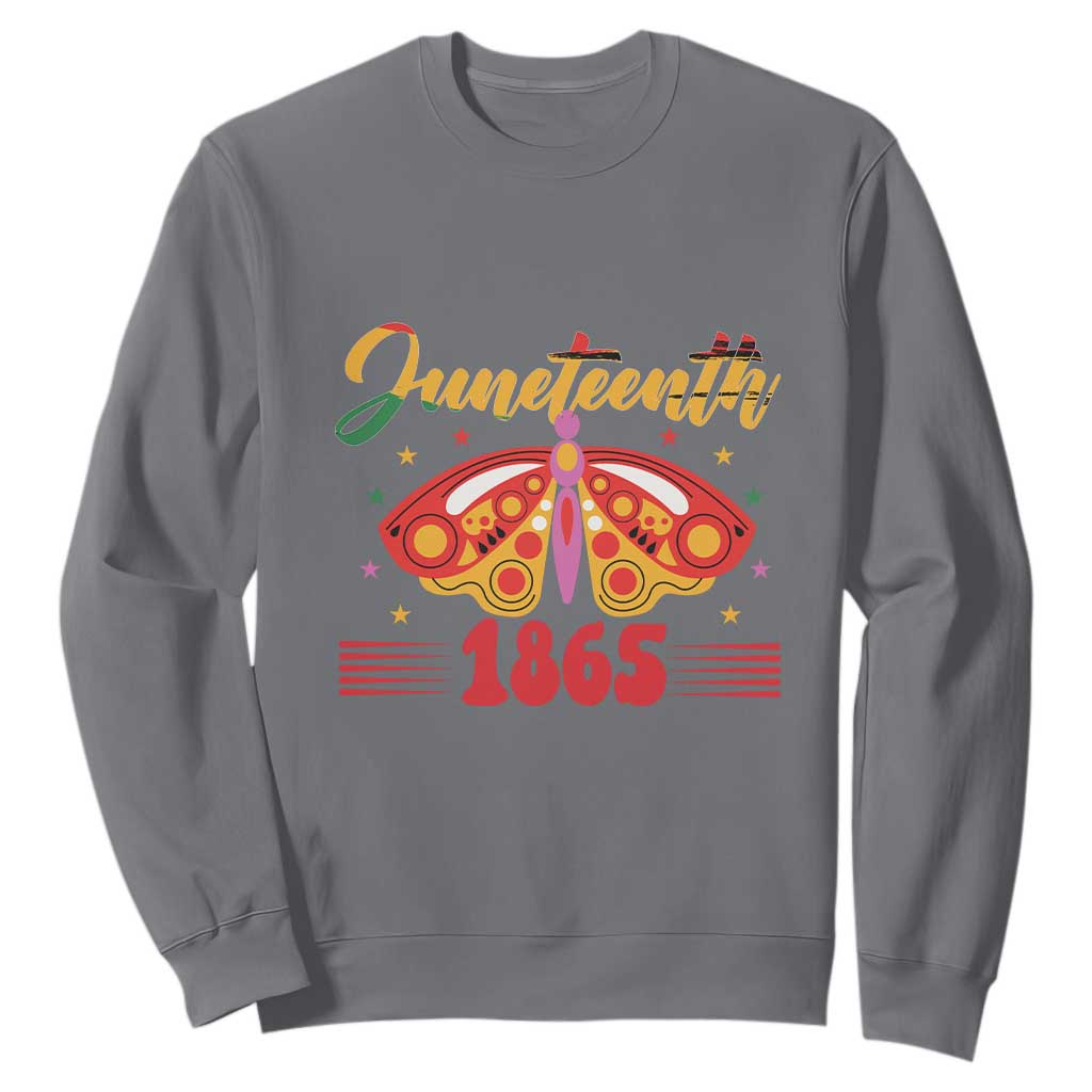Juneteenth 1865 Butterfly Sweatshirt TS01