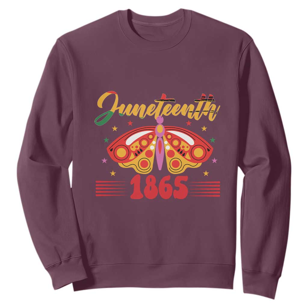 Juneteenth 1865 Butterfly Sweatshirt TS01