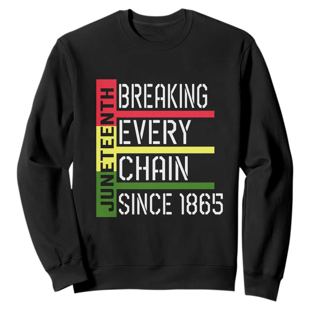 Juneteenth 1865 Sweatshirt Breaking Every Chain TS01