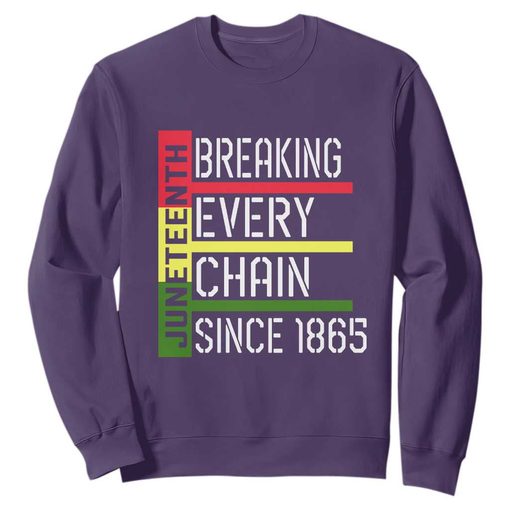 Juneteenth 1865 Sweatshirt Breaking Every Chain TS01