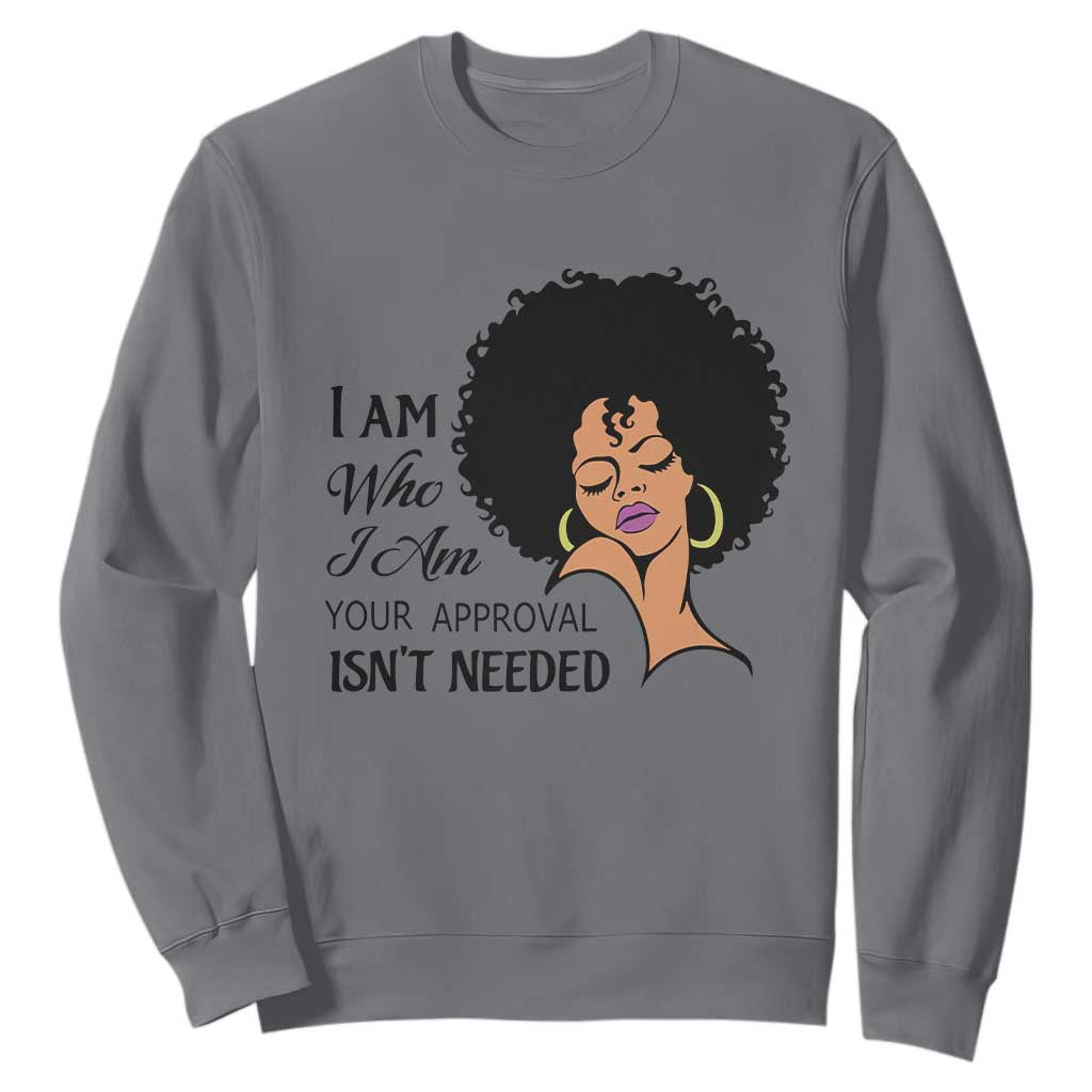 Black Queen Sweatshirt Lady Curly Natural Afro African American Ladies TS01