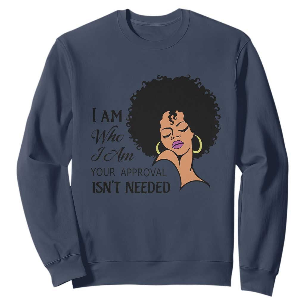 Black Queen Sweatshirt Lady Curly Natural Afro African American Ladies TS01