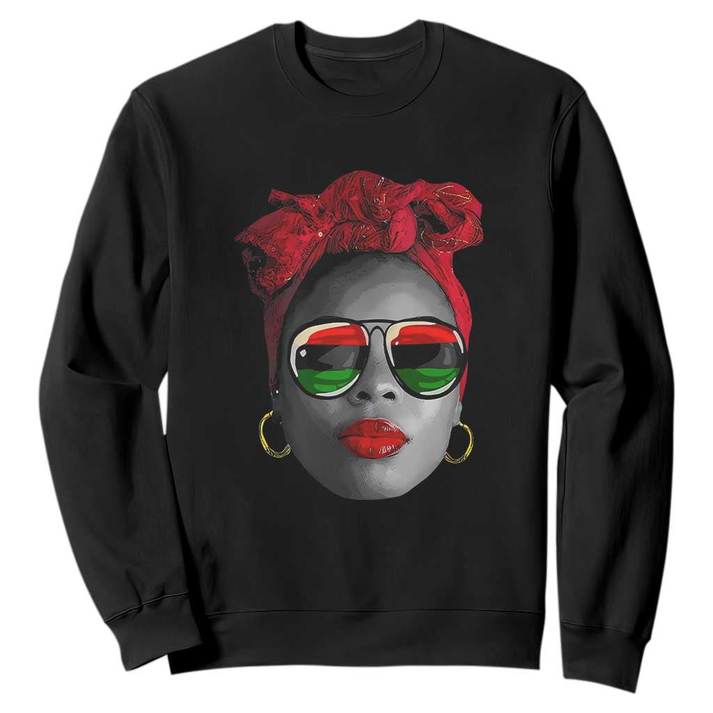 Black Queen Sweatshirt Dope Black Woman Pride BHM Juneteenth TS01