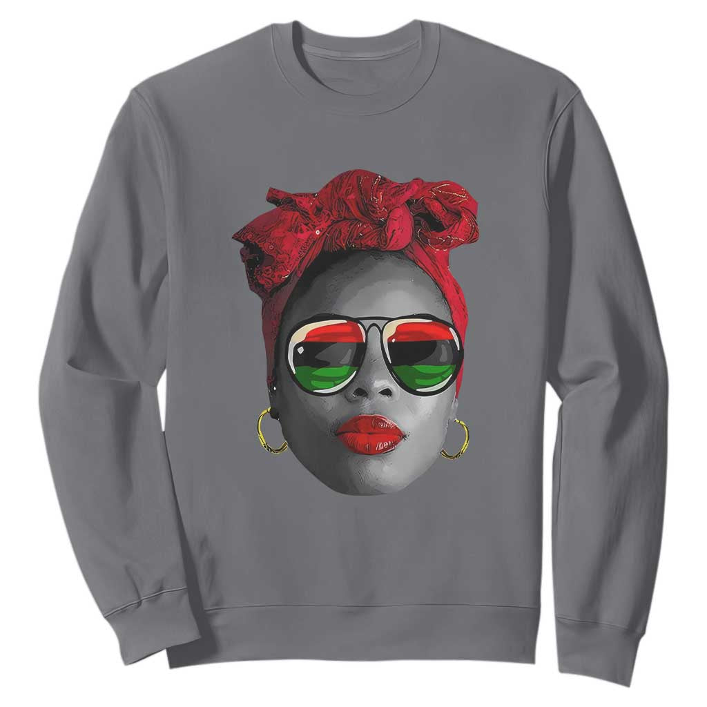 Black Queen Sweatshirt Dope Black Woman Pride BHM Juneteenth TS01