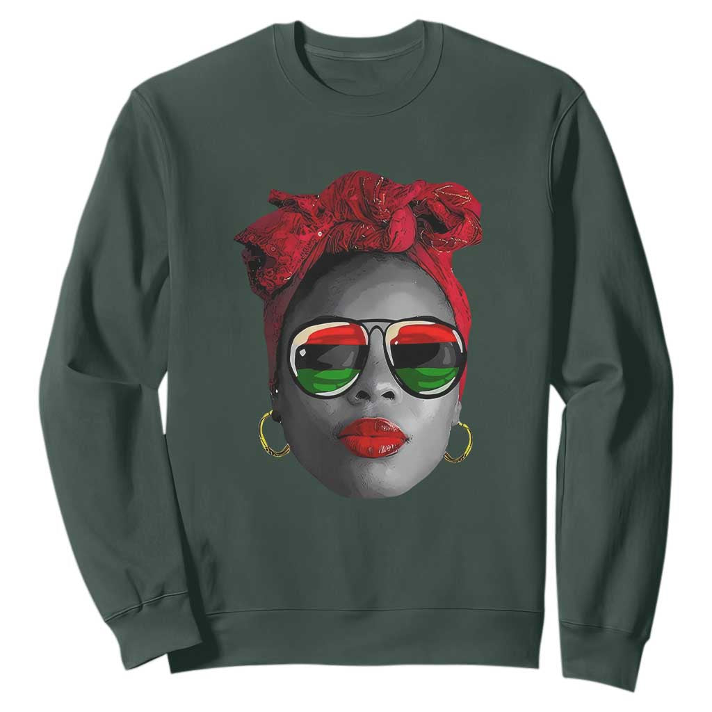 Black Queen Sweatshirt Dope Black Woman Pride BHM Juneteenth TS01