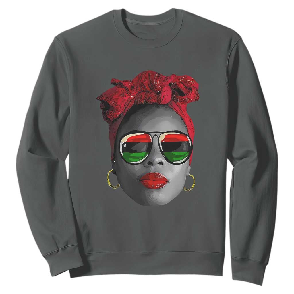 Black Queen Sweatshirt Dope Black Woman Pride BHM Juneteenth TS01