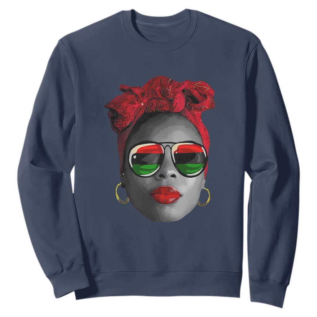 Black Queen Sweatshirt Dope Black Woman Pride BHM Juneteenth TS01