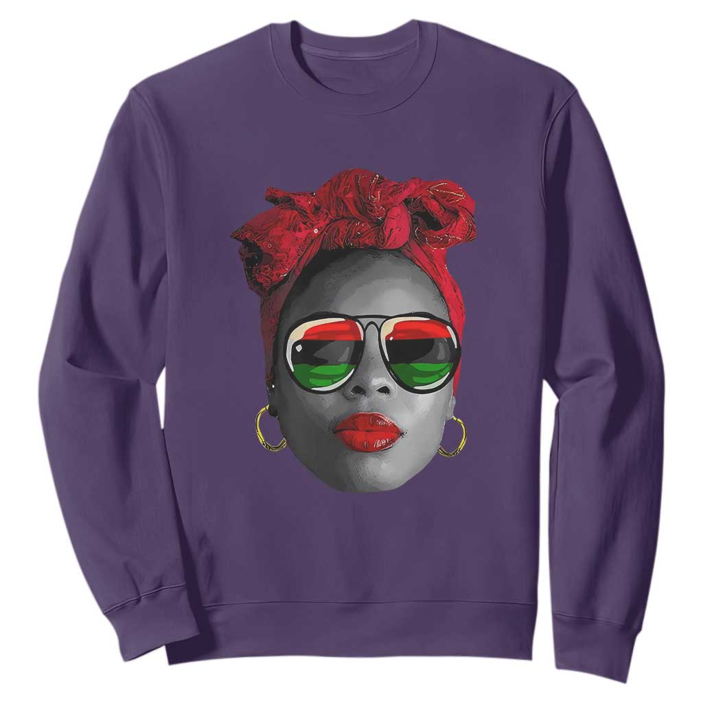 Black Queen Sweatshirt Dope Black Woman Pride BHM Juneteenth TS01