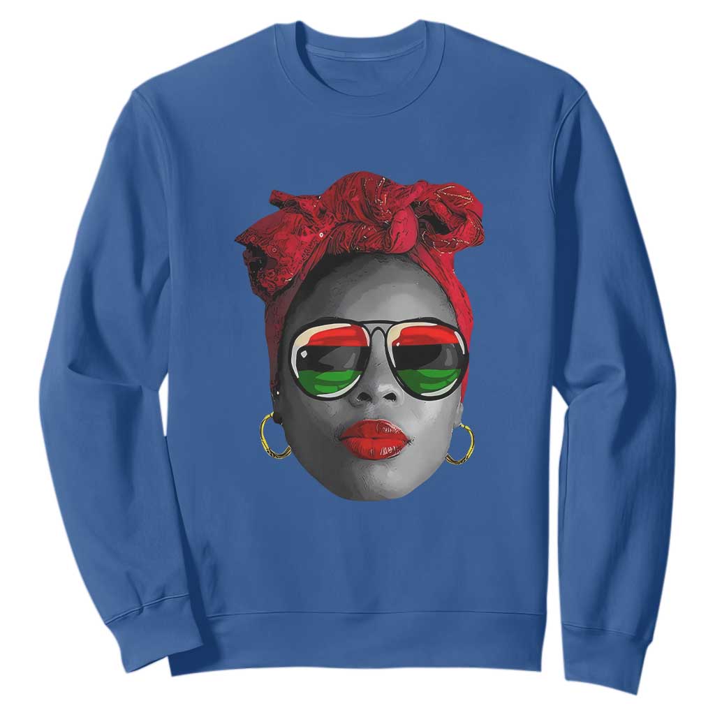 Black Queen Sweatshirt Dope Black Woman Pride BHM Juneteenth TS01