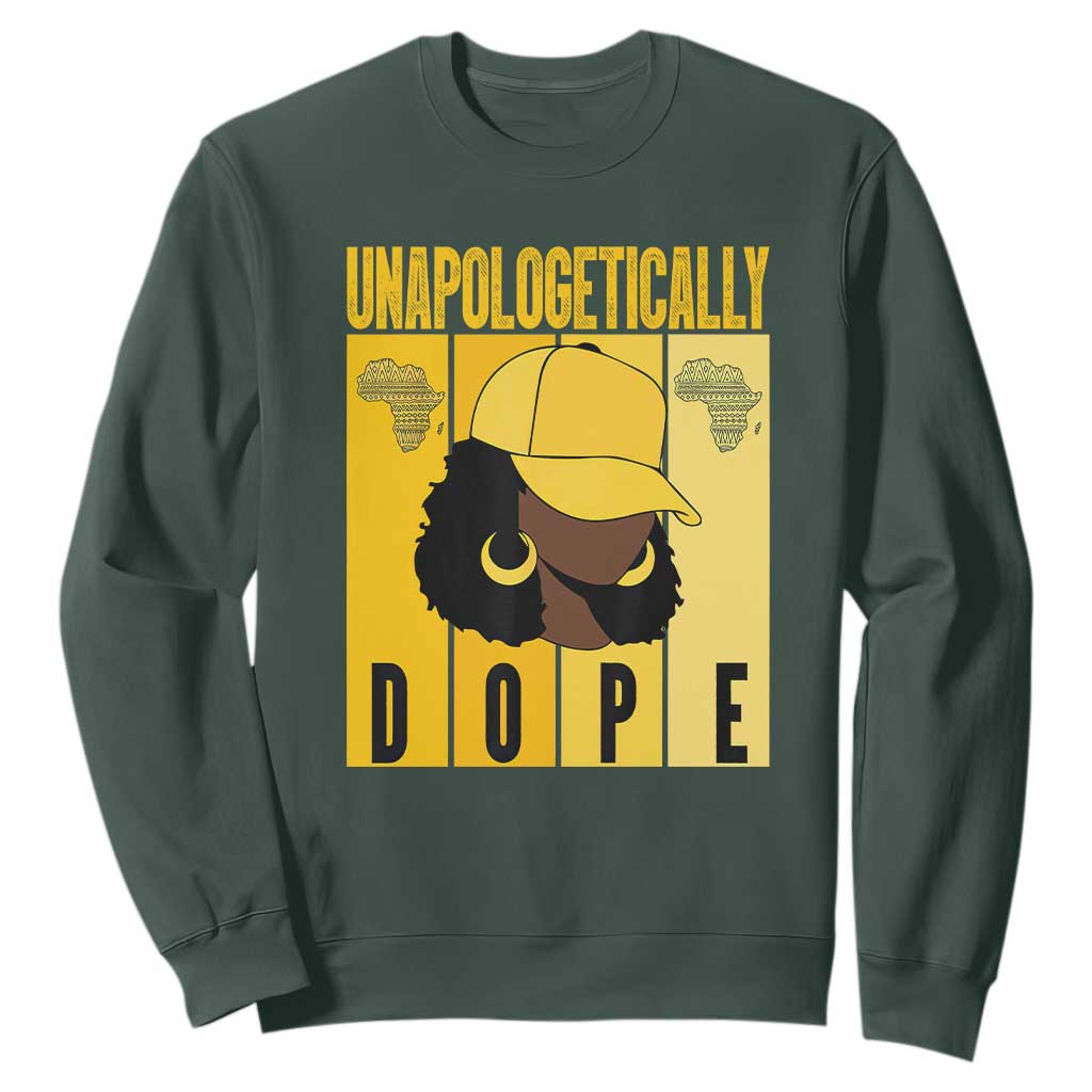 Unapologetically Dope Sweatshirt Black History Month African America TS01