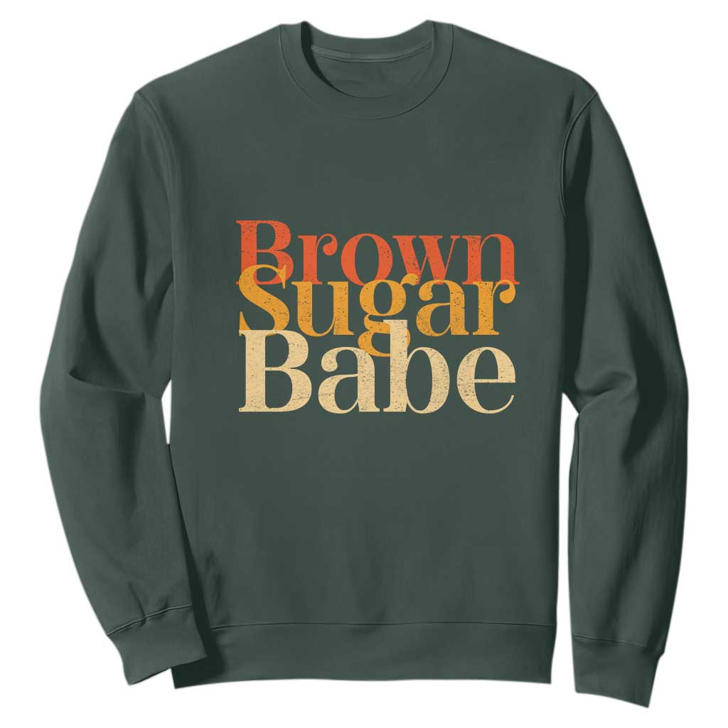 Brown Sugar Babe Sweatshirt Proud Black History Women Pride Juneteenth TS01