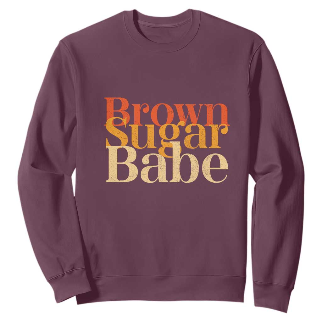Brown Sugar Babe Sweatshirt Proud Black History Women Pride Juneteenth TS01