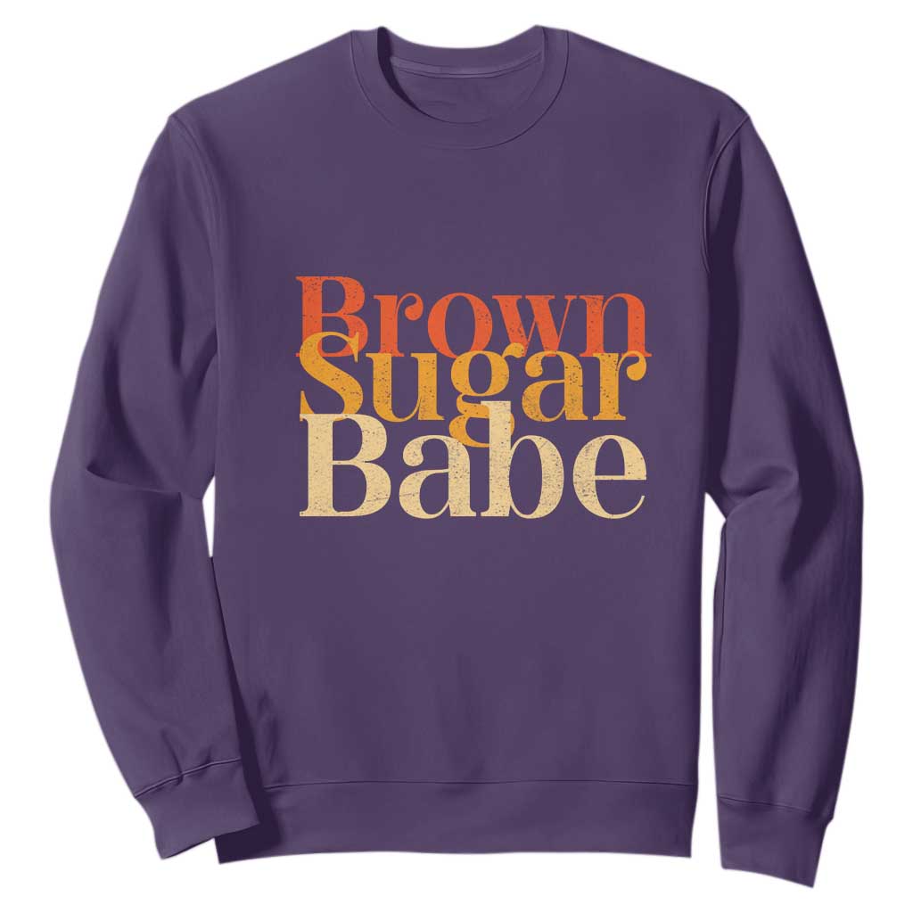 Brown Sugar Babe Sweatshirt Proud Black History Women Pride Juneteenth TS01