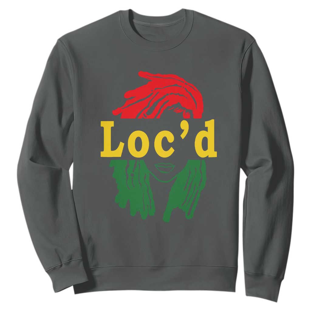 Locd Hair Girl Sweatshirt Black Woman Melanin Girl Juneteenth TS01