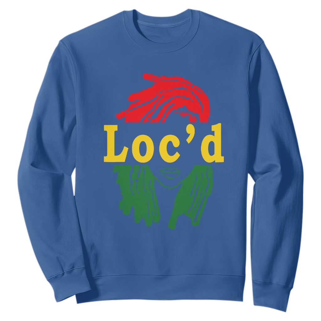 Locd Hair Girl Sweatshirt Black Woman Melanin Girl Juneteenth TS01